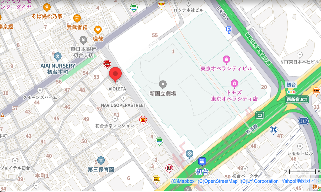 事務所周辺の地図
